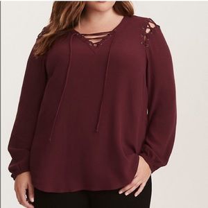 Torrid Lace Up Top
